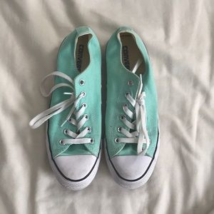 Mint green converse